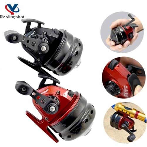 Metal Fishing Reels Speed Ratio 3.6:1 Hunting Slingshot Catapult Bow Fish Wheel for Outdoor Sports Shooting Accessories New