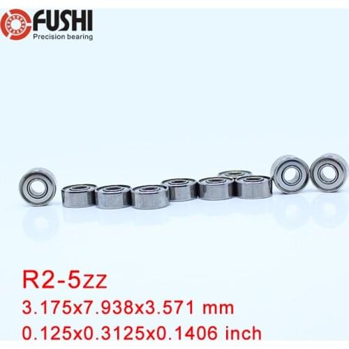 R2-5ZZ ABEC-1 (100PCS) 1/8"x5/16"x9/64" inch Miniature Ball Bearings RC Models