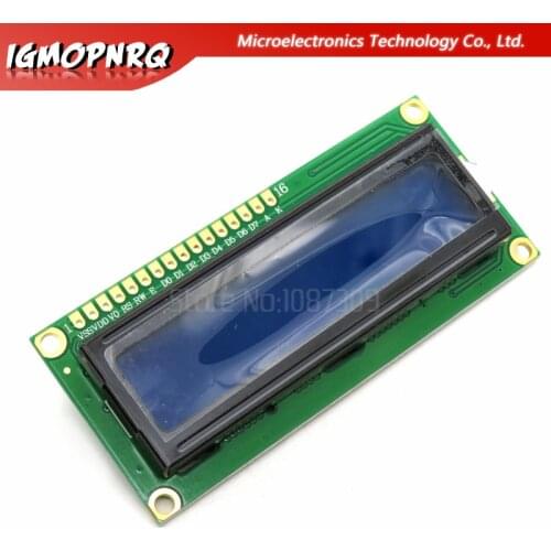 1pcs 5V lcd 1602 blue screen Character LCD Display Module Blue Blacklight New and white code