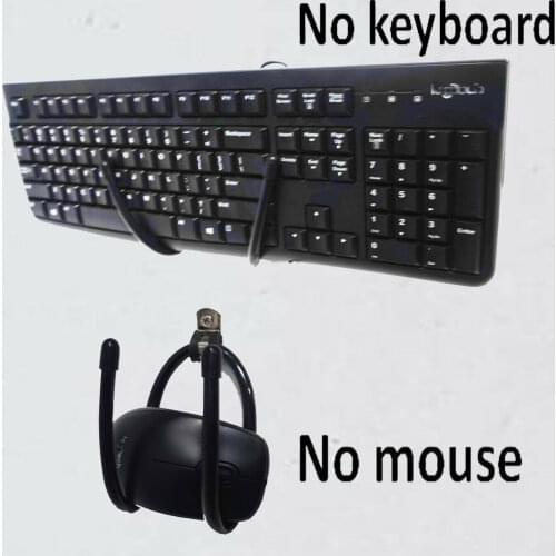2x Keyboard Mouse Wall Mount Wall Holder Wall Rack Wall Hanger Stand Adjustable