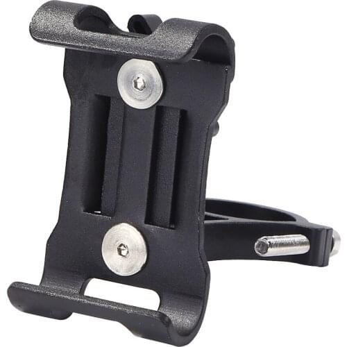 Motorcycle Bike Phone Holder Aluminum Alloy Anti-slip Bracket Bicycle 360 Rotation Mobile Cell Phone Handlebar Clip Mount Stand