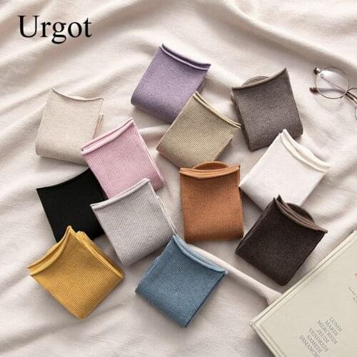 Urgot Long Socks Women Color Women Fashion Socks Cotton Wild Deodorant Comfort Brief New Elastic Breathable Motion Socks Women