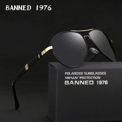 2020 new Brand Men Polarized Sunglasses man sun glasses Full Alloy Rim men sunglasses metal big Driving glasses original box