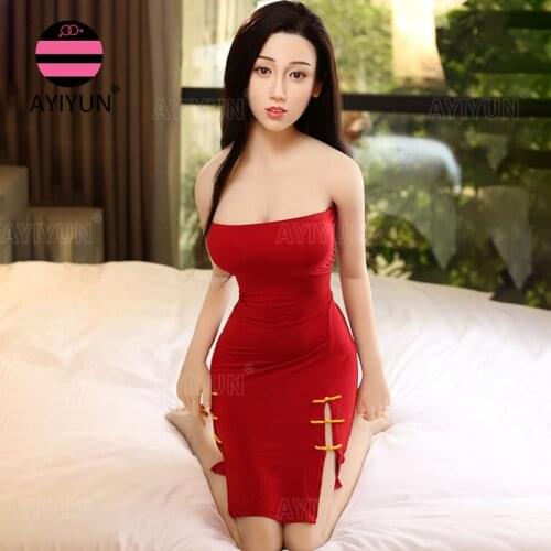 AYIUN Real Sized Sex Doll Anime Big Breast Japanese Lifelike Silicone Vagina Sex Dolls Realistic Full Body Love Doll