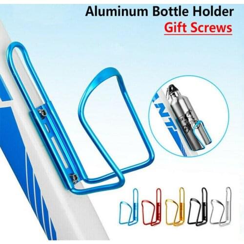 Folding Bicycle Water Bottle Holder Mountain Bike Bottle Cage Lightweight Water Cup Cage Screws Bicycle Accessories