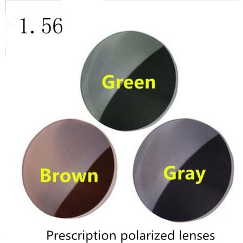 High quality 1.56 index prescription sunglasses polarized lenses Gray Green Brown Yellow 4 clolors Available