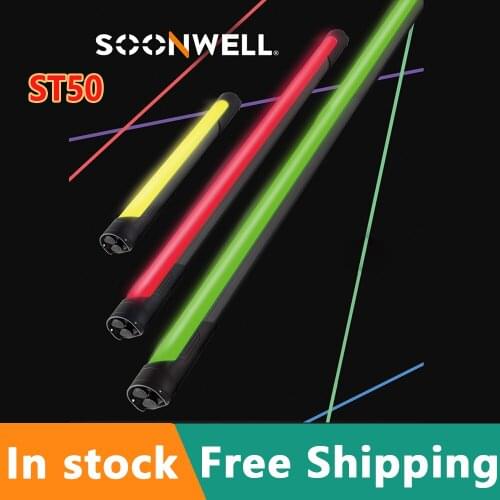 SOONWELL ST50 Handheld RGB Tube Light Pavotube IP65 Waterproof Photography LED Lighting Stick for Video Studio soft Fill light