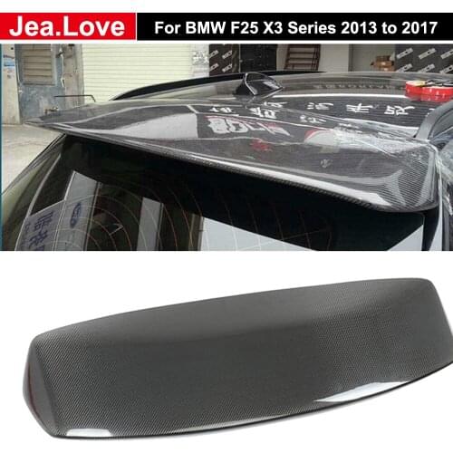 X3 F25 Real Carbon Fiber Rear Top Wing Spoiler Roof Spoiler Car Body Modification Part for BMW F25 X3 Series 2013 to 2017