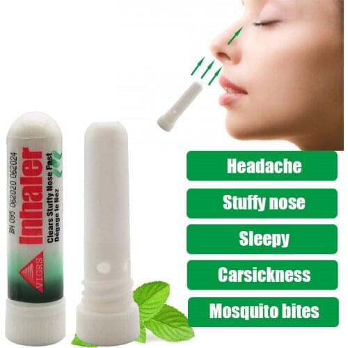 Original Herbal Nasal Inhaler For Refreshing Relief Stuffy Nose Headache Antipruritic Essential Oil Rhinitis Mint Cream