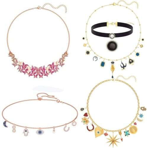 High Quality SWA XL0036 Necklace Original Engraving Fashion Luxury Ladies Superior Quality Necklace Jewelry Banquet Jewelry Gift