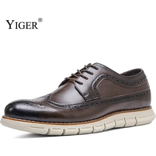 YIGER Brogues For Men