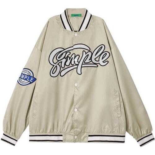 Women coat European and American College Style Stand Collar Baseball Jacket Trendy Locomotive Jacket Pilot Jacket