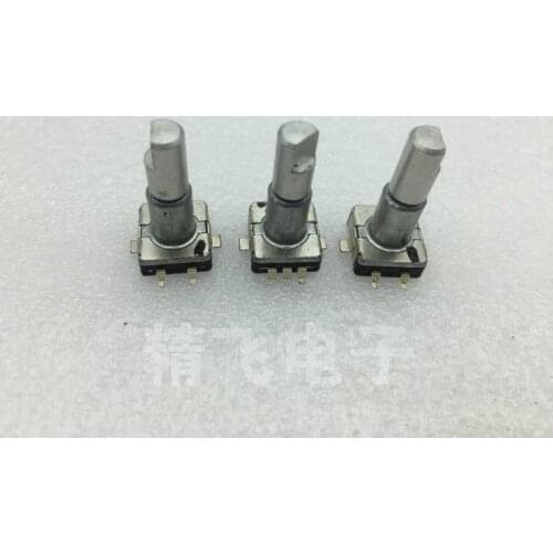1 piece of EC11 encoder with switch patch foot 30 positioning 15 pulse shaft length 21MM