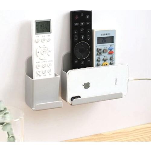 1PC TV Remote Control Holder Wall Mounted Air Conditioner Remote Control Organiser Box Rack Storage Case mobile phone organizer