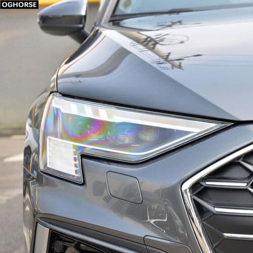 2Pcs Car Headlight Self Healing Protective Film Protection Transparent TPU Decal Sticker for Audi A3 8Y S3 2020 2021 Accessories