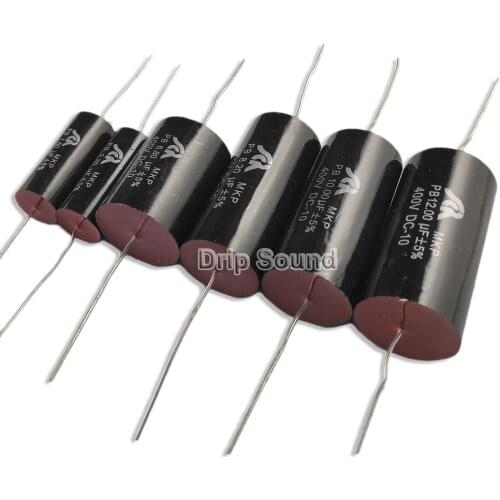 2pcs 1.5uF-12uF 400V Tweeter Speaker Frequency Divider Crossover Polypropylene Non-Polarity Capacitor