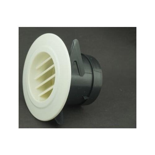 4pcs/lot Free Shipping 70mm ABS Plastic Air Vent Outlet 125mm Mounting Dia Round Louver Ventilation Grille Cover Flange