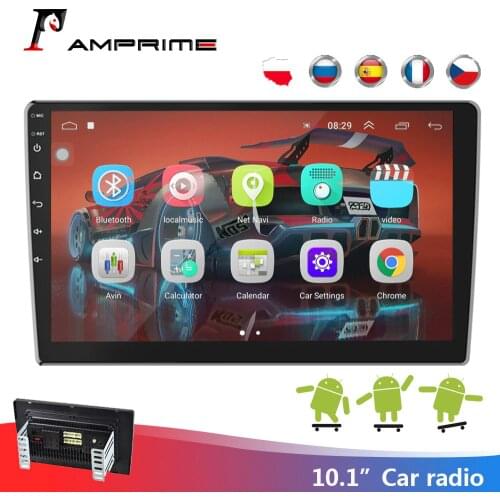 AMPrime Android Car Radio 2Din GPS Navigation Bluetooth WIFI Audio Stereo Mirrorlink Car Multimedia Player For Hyundai Volkswage