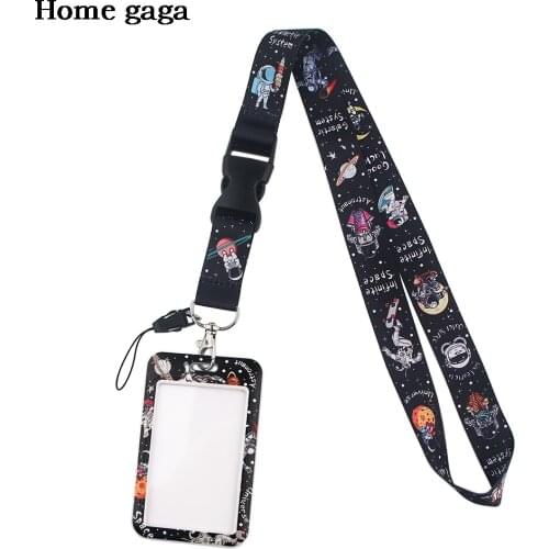 DB488 Astronaut Cute Lanyard Keychain Lanyards for Keys Badge ID Mobile Phone Rope Neck Straps Accessories Gifts