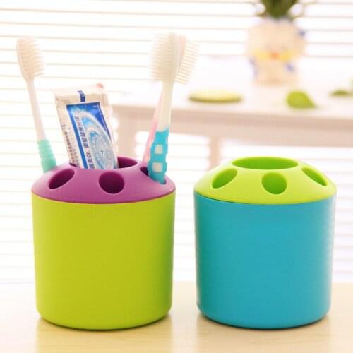 Random color tooth holder toothbrush storage rack Multifunctional toothbrush tube rack creative couple toothbrush holder