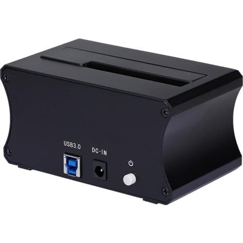 USB3.0 Hard Drive Docking Station 2.5/3.5'' SATA HDD/SSD Base High Speed Aluminum Alloy HDD Docking Station US Plug