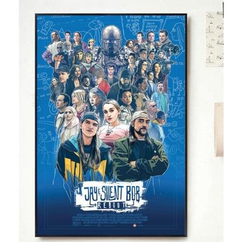 NP138 Home Decor Poster Silk Art Jay and Silent Bob Reboot Movie 3-Wall Sticker Decoration Christmas Gift Classic Fashion