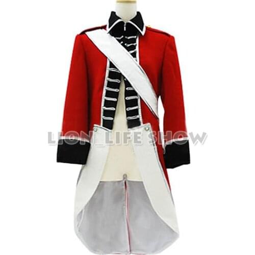 Axis Powers Hetalia Arthur Kirkland England Anime Cosplay Costume Coat Jacket