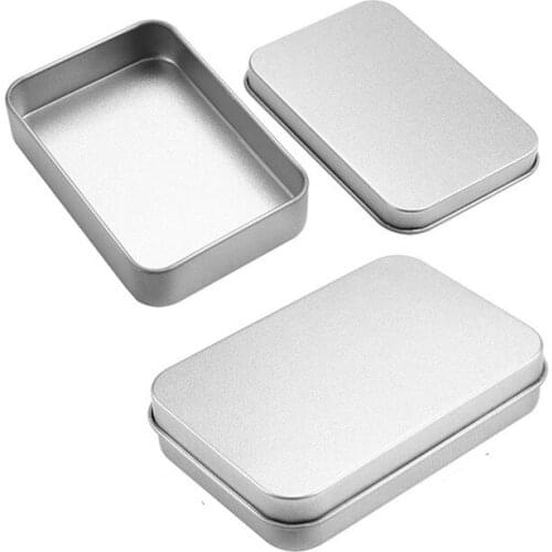 ILFML Creative Rectangle Tinplate Gift Box Clear Window Tins Stage Candy Case Aluminum Container Box Can