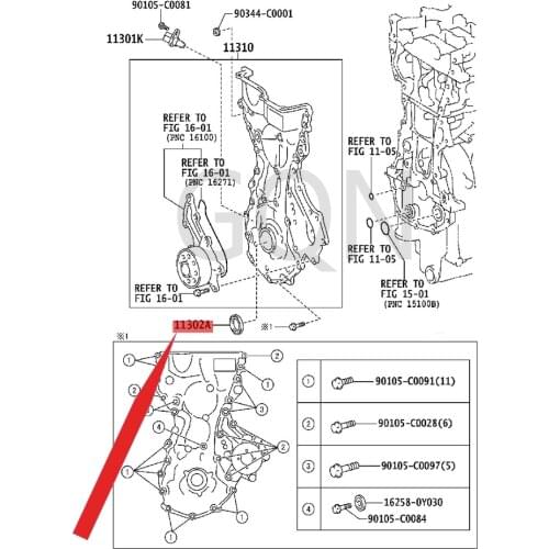 Oil seal (for timing chain or timing belt cover) 2013-Toy ota YAR ISC ORO LLA LEV IN crankshaft front oil seal