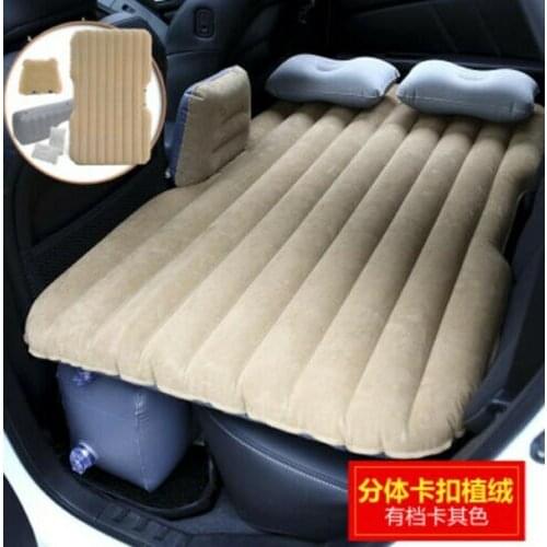 Inflatable Mattress Air Bed Car Back Seat Cushion with 2 Pillow and Pump