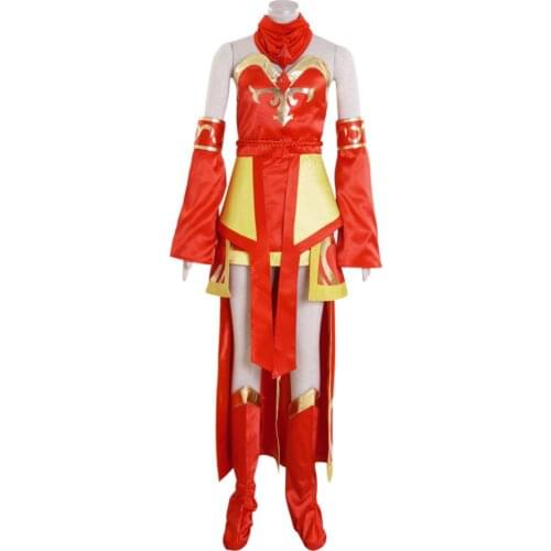 Dota 2 Lina Inverse Lina witch Cosplay Costume Dress Custom Made