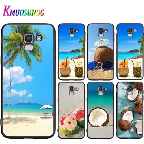 Beach Coconut Fashion For Samsung Galaxy J2 J3 J4 Core J5 J6 J7 J8 Prime duo Plus 2018 2017 2016 Silicone Phone Case