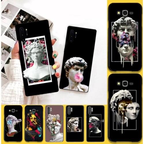 Luxury Statue Abstract Art David Medusa Phone Case For Samsung Galaxy Note20 ultra 7 8 9 10 Plus lite M51 M21 M30S