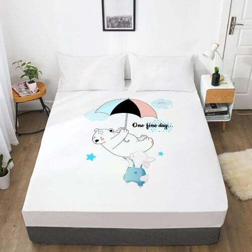 Animal Cartoon Kids Elastic fitted sheet bed sheet With An Elastic Band 、 Mattress Cover Bed cover for children baby colour