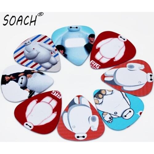 SOACH 10pcs 0.71mm high quality two side earrings pick DIY design Guitar Accessories pick guitar picks for ukulele bass