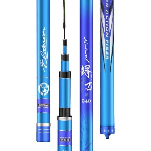 4.5m-10.0m 8H 12H Super Hard Taiwan Fishing Rod Hand Pole Telescopic Wedkarstwo Olta Vara De Pesca Carp Fishing Sticks