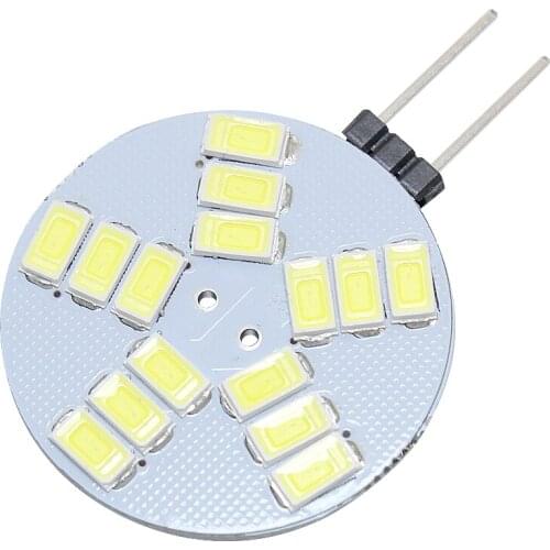 Led G4 interior light, 15 SMD, chip 5730, white warm, reading bulb, CA, CC, 12V