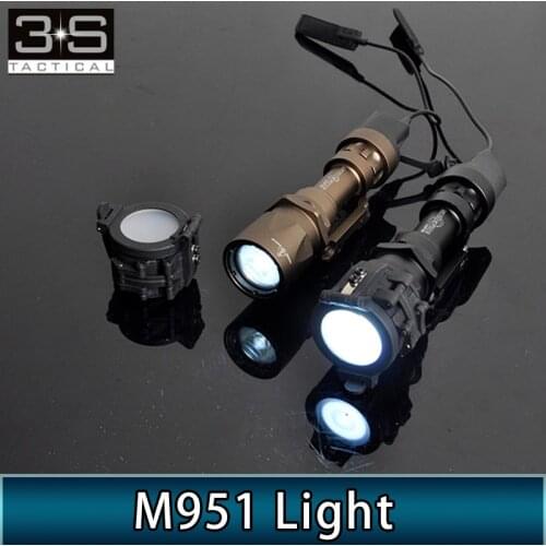 Tactical Airsoft Weapon Light Surefir M951 Scout Light With Remote Pressure Switch Picatinny Flashlight