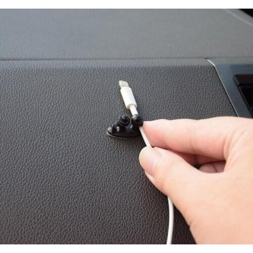 8-Pack Multi-Purpose Convenient Cable Clamps Ear Wire Cables Finishing Clips Fast-Clamp Car Decoration Car Clips Car Accessories