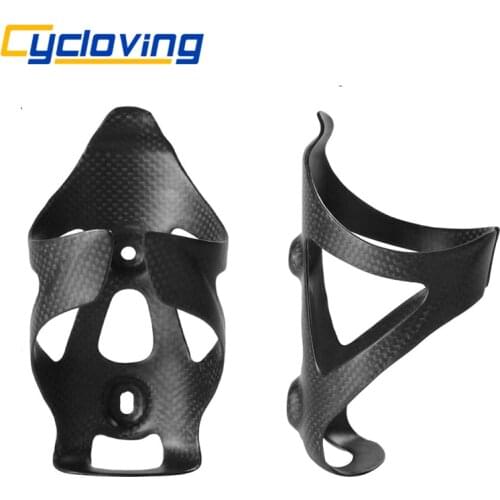 Cycloving Full Carbon Fiber Moutain Road Bicycle Water Bottle Cage MTB Bike Bottle Holder Ultra Light