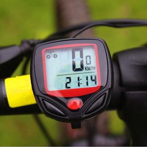 Waterproof Bike Computer With LCD Digital Display Bicycle Odometer Speedometer Cycling Wired Stopwatch Riding Accessories Tools