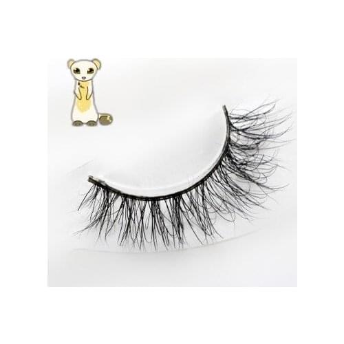 High-grade Fake eyelashes 3D multilayer very soft natural thick messy false eyelash fit for single-fold eye with sticker