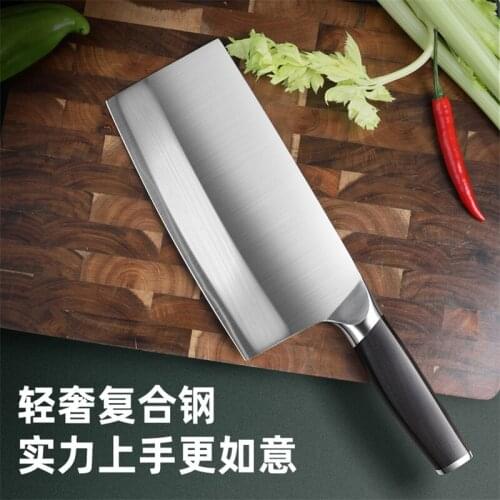 High-grade Forged 9Cr19MoV Steel Professional Chef Slicing Cooking Knife Chinese Vegetable Meat Cutting Chopping Chef Knife