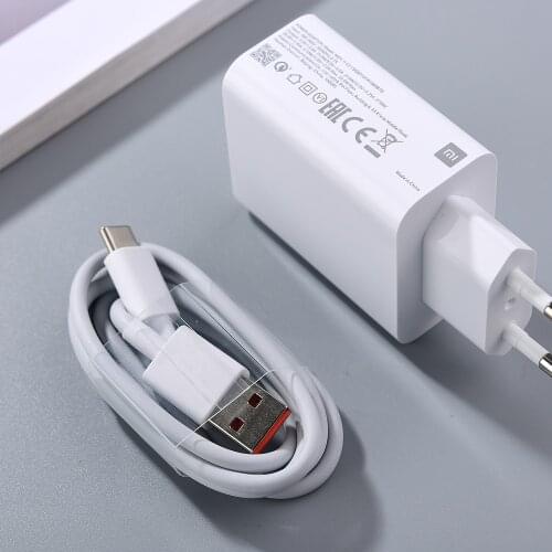 Xiaomi Charger 33W EU Fast Turbo Charge 100/150/200CM 6A Type C Cable For Mi 11 10 10T 10X Note 10 Lite X3 F3 Redmi K30 K40 Pro