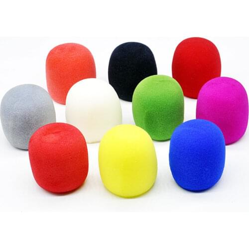12 Pcs Microphones Sponge Covers Windscreens Washable Thicken Windshield Home KTV Universal Accessories