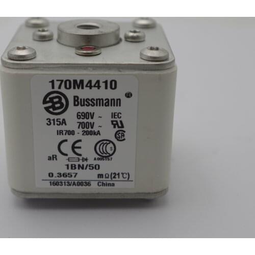 170M4410 Thermal Fuse 315A 700V for Lighting Systems, Household Appliances Overcurrent Protection