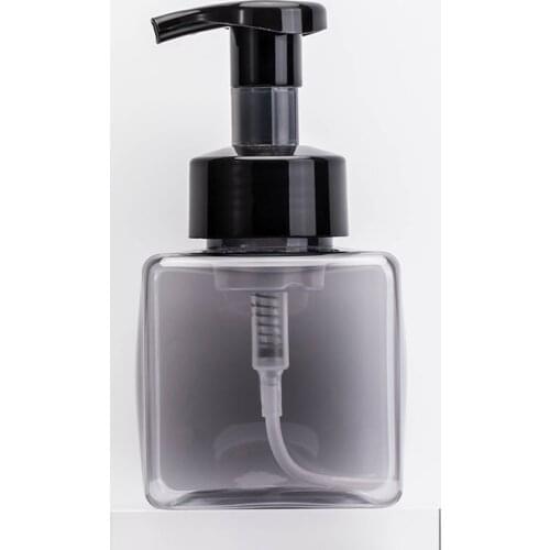 350ML X 12 Square Black Empty Foaming Bottle Liquid Soap Mousse Bottling Shampoo Lotion Shower Gel Foam Pump Bottles