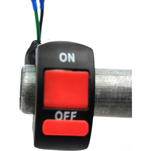 4.4X2.3X2 cm 12V Universal Handlebar Motorcycle Accident Hazard Light Switch On/Off Button Light Switch Motorcycles Accessories