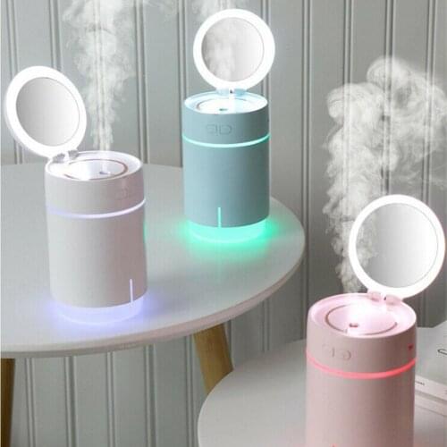 400ML Ultrasonic Air Humidifier Candle Romantic Soft Light USB Essential Oil Diffuser Car Purifier Aroma Anion Mist Maker