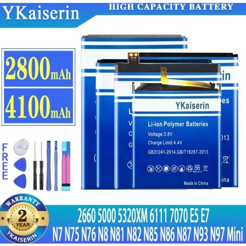 BL-4B Battery For Nokia N76 5000 5320XM 7070 2660 6111 N75 N97 Mini,N8 N8-00 ,E5-00 E5 E7 E7-00 N85 N86 N87 8MP N93 N7 N81 N82